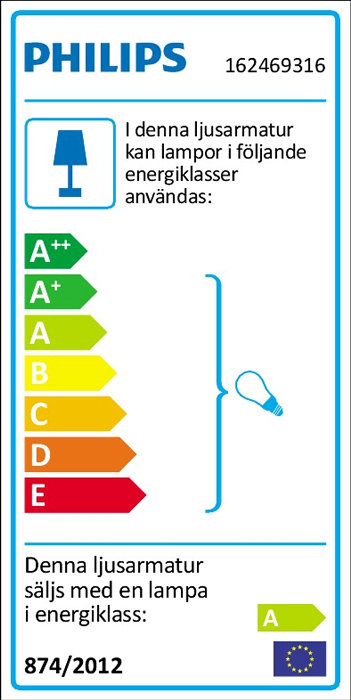 Vägglampa June Sensor Philips